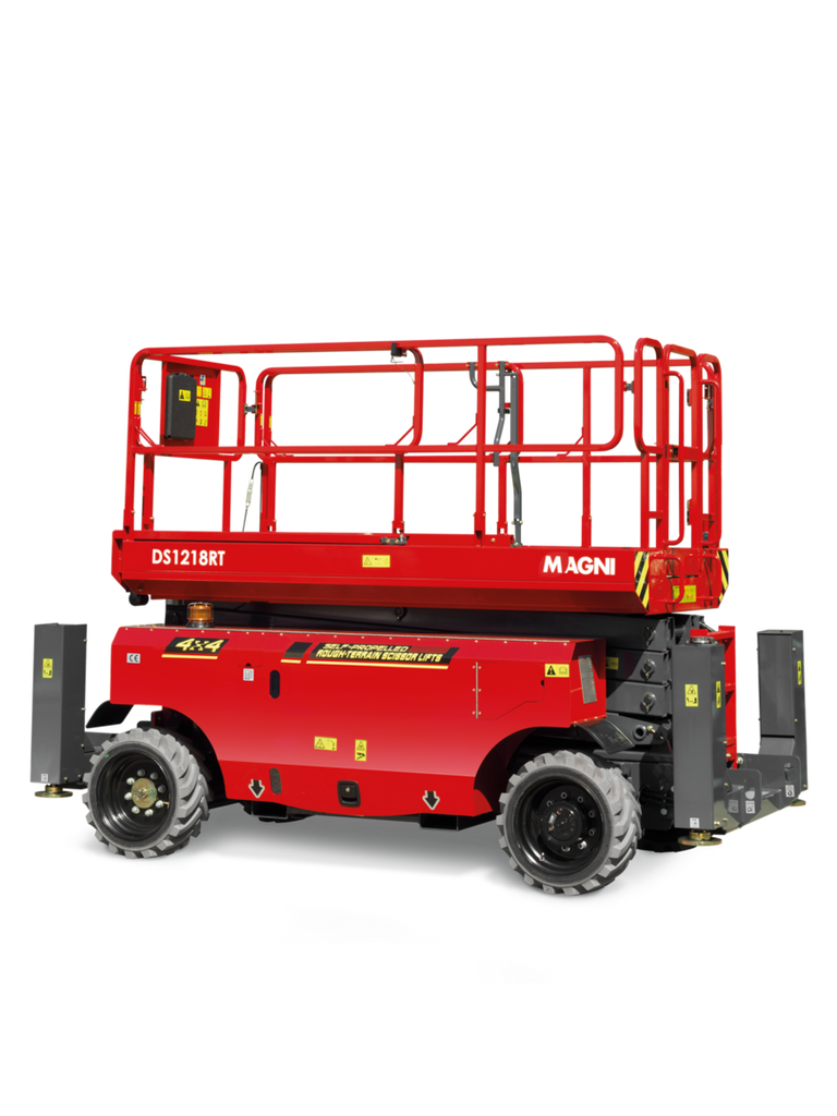 MAGNI DS1218RT Diesel-Scherenarbeitsbühne geländegängig – 12,0 mtr.