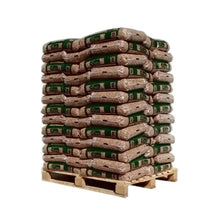 Laden Sie das Bild in den Galerie-Viewer, DS Energies Holzpellets DINplus / ENplus A1 – 975 kg Palette (65 x 15 kg) PEFC zertifizierte Nadelholz Pellets für effizientes Heizen