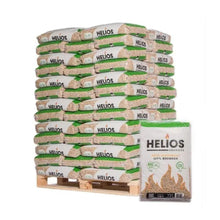 Laden Sie das Bild in den Galerie-Viewer, HELIOS Premium Holzpellets DIN Plus &amp; ENplus A1 – 975 kg Palette aus 100 % Nadelholz