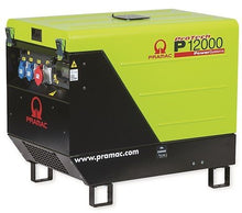 Laden Sie das Bild in den Galerie-Viewer, PRAMAC P 12000 THB AVR benzinbetriebener Stromerzeuger 230-400 V | 13,9 kVA (E-Starter)