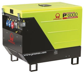 PRAMAC P 6000 TYA AVR dieselbetriebener Stromerzeuger 230-400 V | 6,9 kVA (E-Starter)