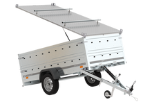 Laden Sie das Bild in den Galerie-Viewer, Anhänger GARDEN TRAILER 264 KIPP mit Bordwandaufsatz und Aludeckel-Neu