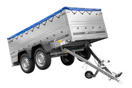 Anhänger mit zwei Achsen Garden Trailer 264/2 KIPP [inkl. zusätzliche Bordwände und Flachplane]-Neu