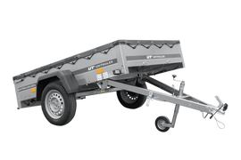 Autotransportanhänger 200×125 UNITRAILER GARDEN 201 KIPP mit H-0-Rahmen und grauer Plane-Neu