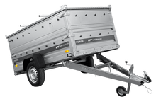 Laden Sie das Bild in den Galerie-Viewer, Autotransportanhänger 230×125 UNITRAILER FORCE 230 KIPP mit BIS-Seitenwänden und Aluminiumabdeckung-Neu