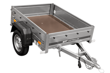 Laden Sie das Bild in den Galerie-Viewer, Kleiner Anhänger Garden Trailer 150 KIPP 150×106 cm 750kg-Neu