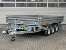 Laden Sie das Bild in den Galerie-Viewer, Humbaur HTK 3500.41 STAHL Tridem 3 Achser NEU – Stahlbordwand Schwarz