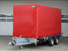 Laden Sie das Bild in den Galerie-Viewer, Unsinn UAG 4217-35-14-E-HP Absenkanhänger mit Elektrohydraulik und Planenaufbau